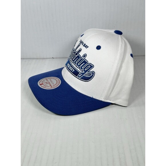 Mitchell & Ness Tampa Bay Lightning Tail Sweep Pro 20th Ani Snapback Hat Cap NWT - Picture 3 of 5